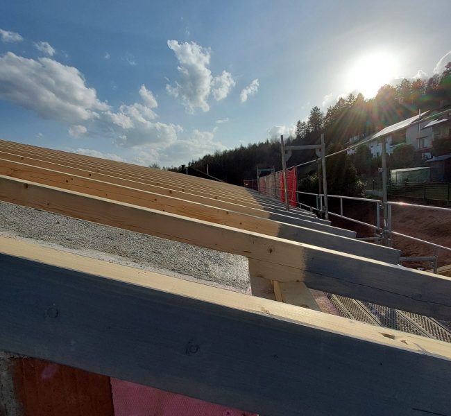 Gerichteter Dachstuhl am 10.03.2026